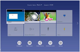 EB-1485Fi Home Screen