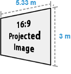 golf simulator projector 169 ratio