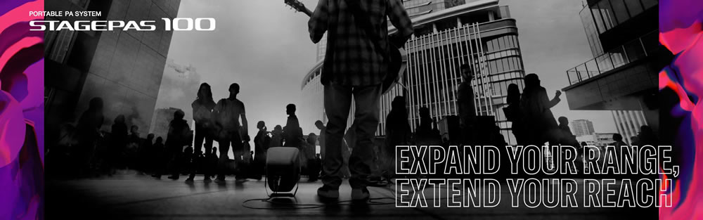 yamaha STAGEPAS100 expand your reach