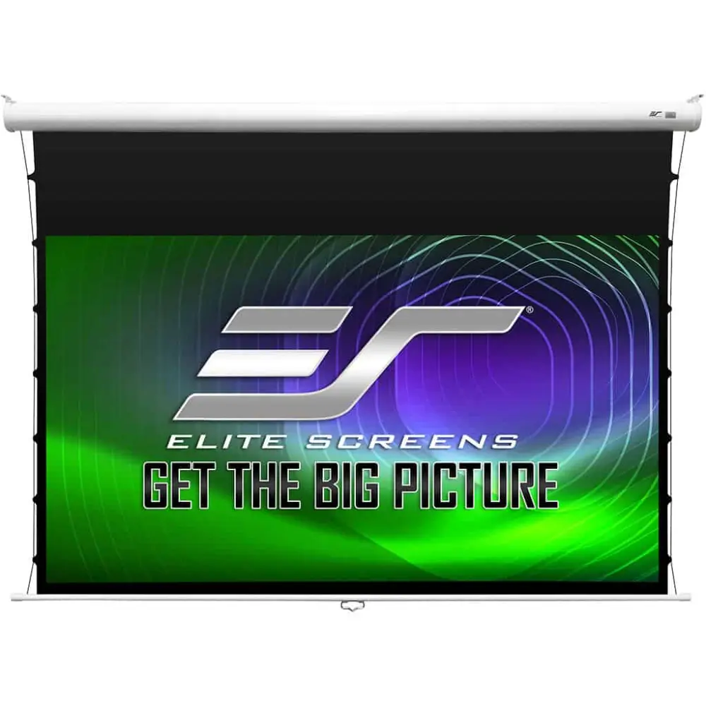Elite Screens Tab Tensioned 3-Series Manual Pull Down Projector Screen
