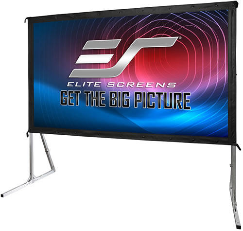 Elite Screens YardMaster WraithVeil Fast Fold Indoor / Outdoor Projector Screen
