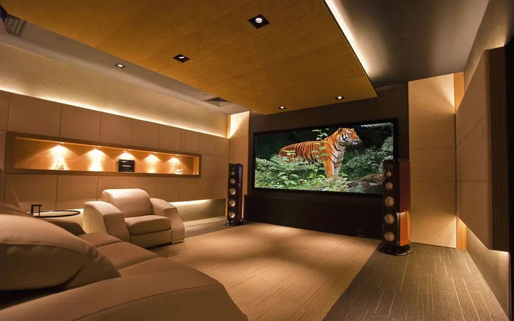 CinemaSnap MW projector screen home theatre