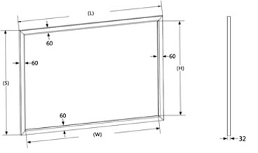 SeeMax fixed frame screen specifications