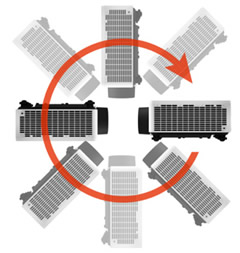 xp-P721Q-W 360 degree installation