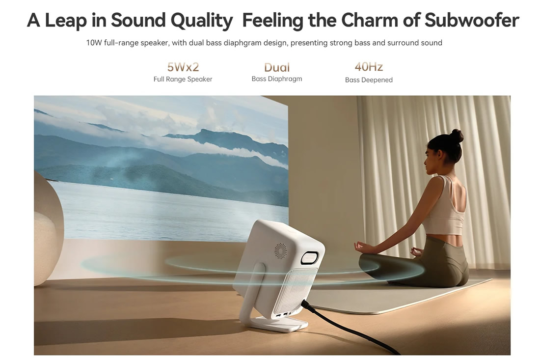 Wanbo T2 Ultra speakers